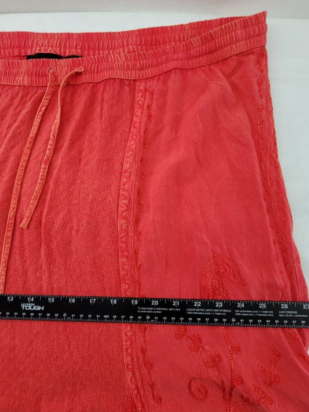 Catherines Outfit 3X Red Beaded Embroidered Maxi Skirt & Blouse Top Shirt Set - Picture 12 of 16